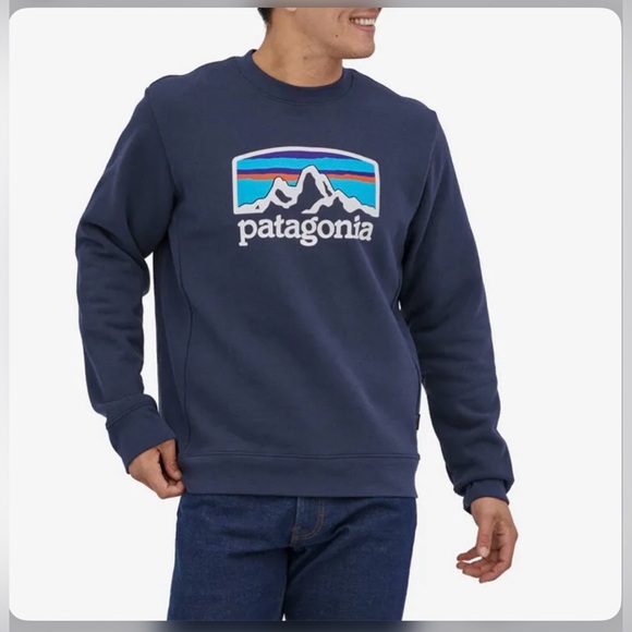 Patagonia Other - XS Patagonia Blue Crewneck Sweater with Iconic Logo